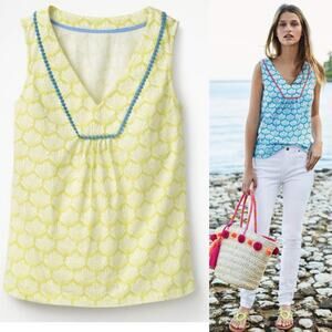 Boden tarifa printed jersey top